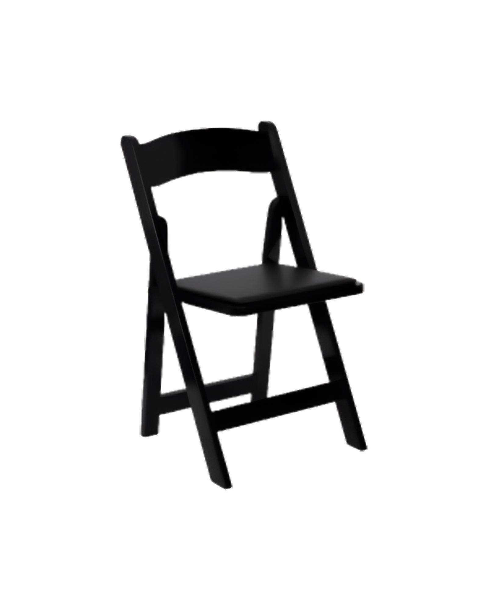 black resin padded chair