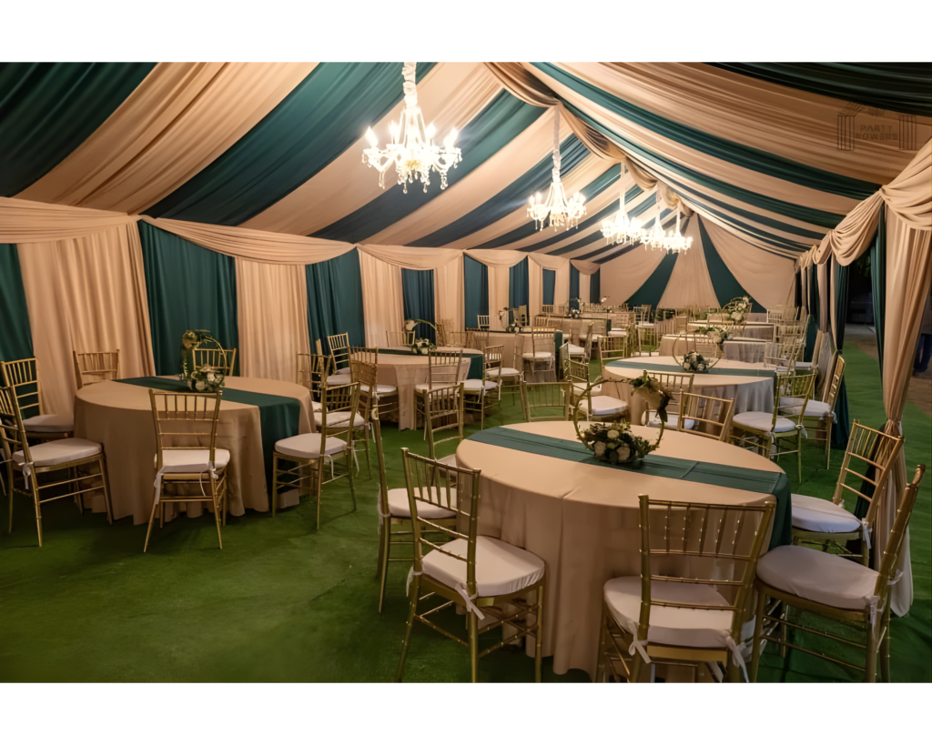 tent & drapes 20x50